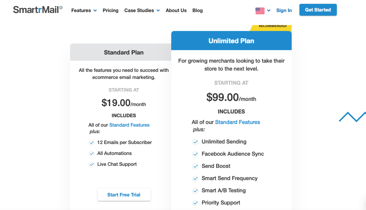 SmartrMail pricing