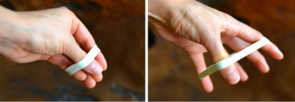 rubber band finger extension exercise