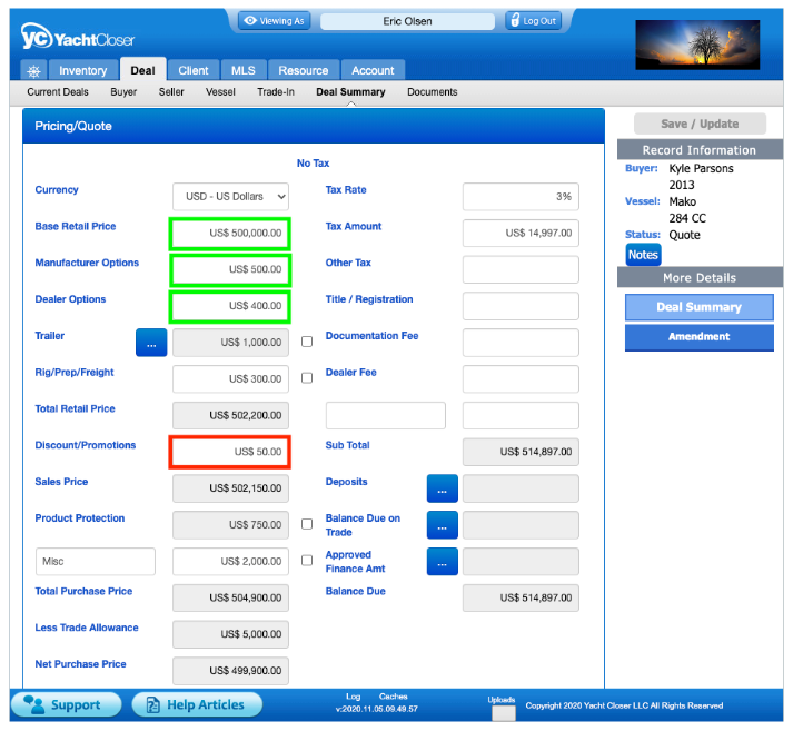 yachtcloser pricing