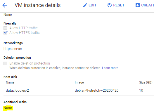 datacloudies persistent disk