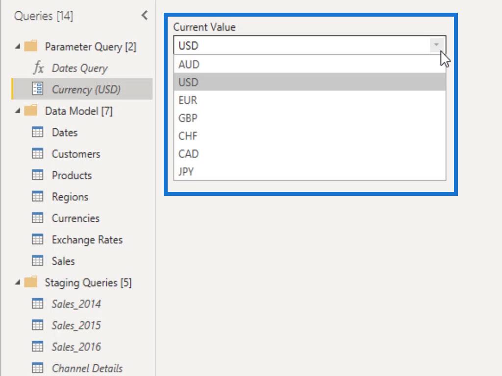 Power BI Parameters