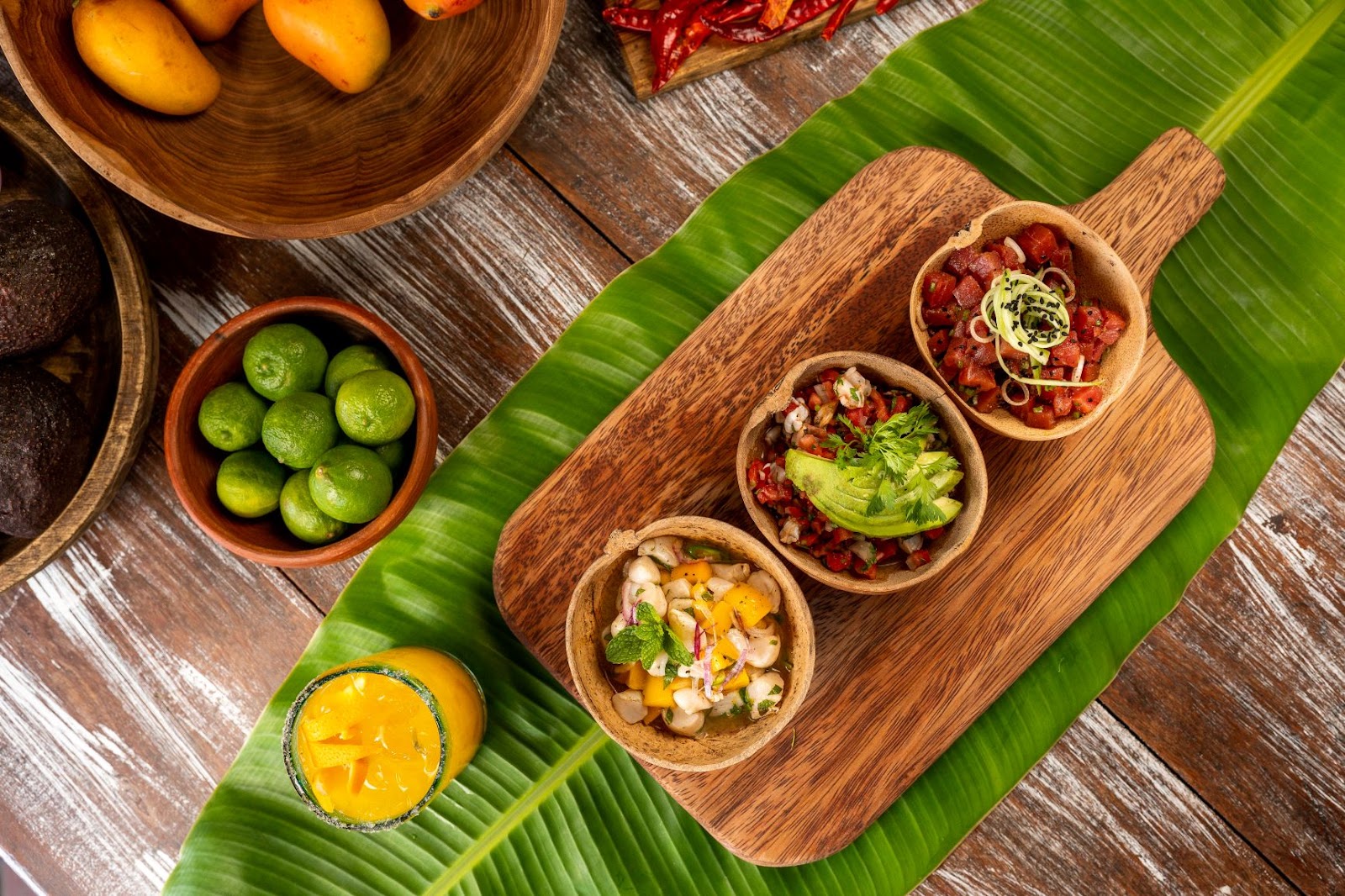 Colorful and delicious traditional Mexican dish in Los Cabos.