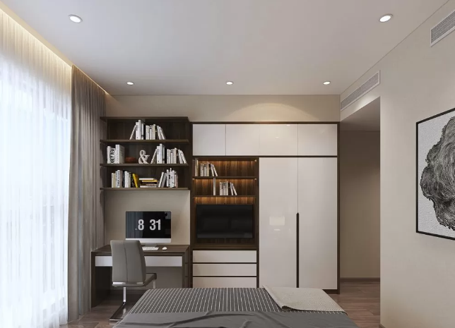 Tủ quần áo kết hợp bàn làm việc