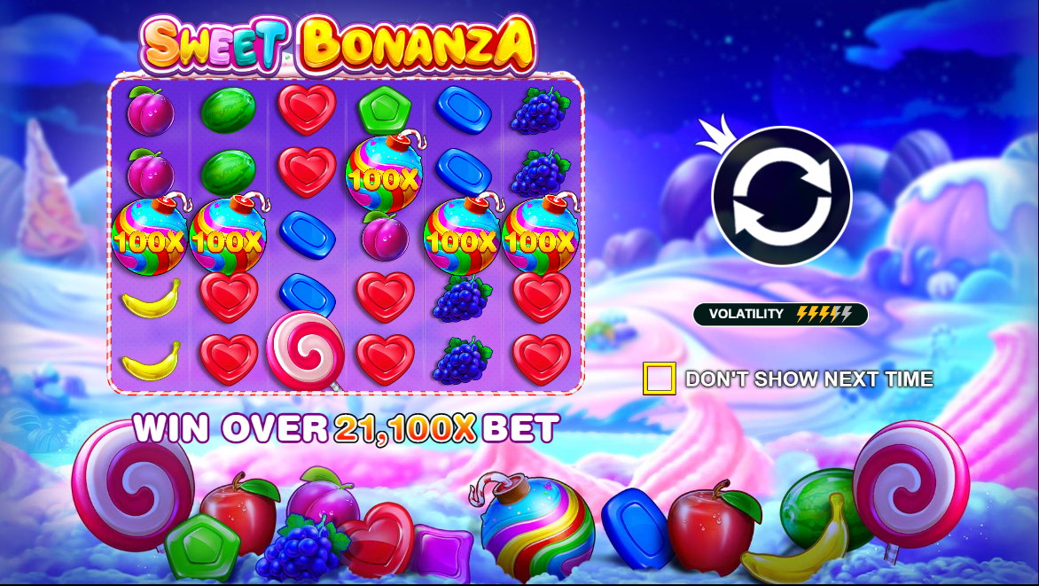 Sweet Bonanza maximum win