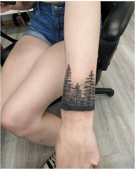 Pine Tree Tattoo