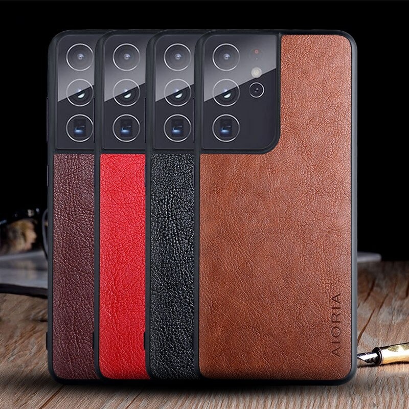 For Samsung S21 S21 Ultra S21 Plus Vintage Lather Cover Ebay