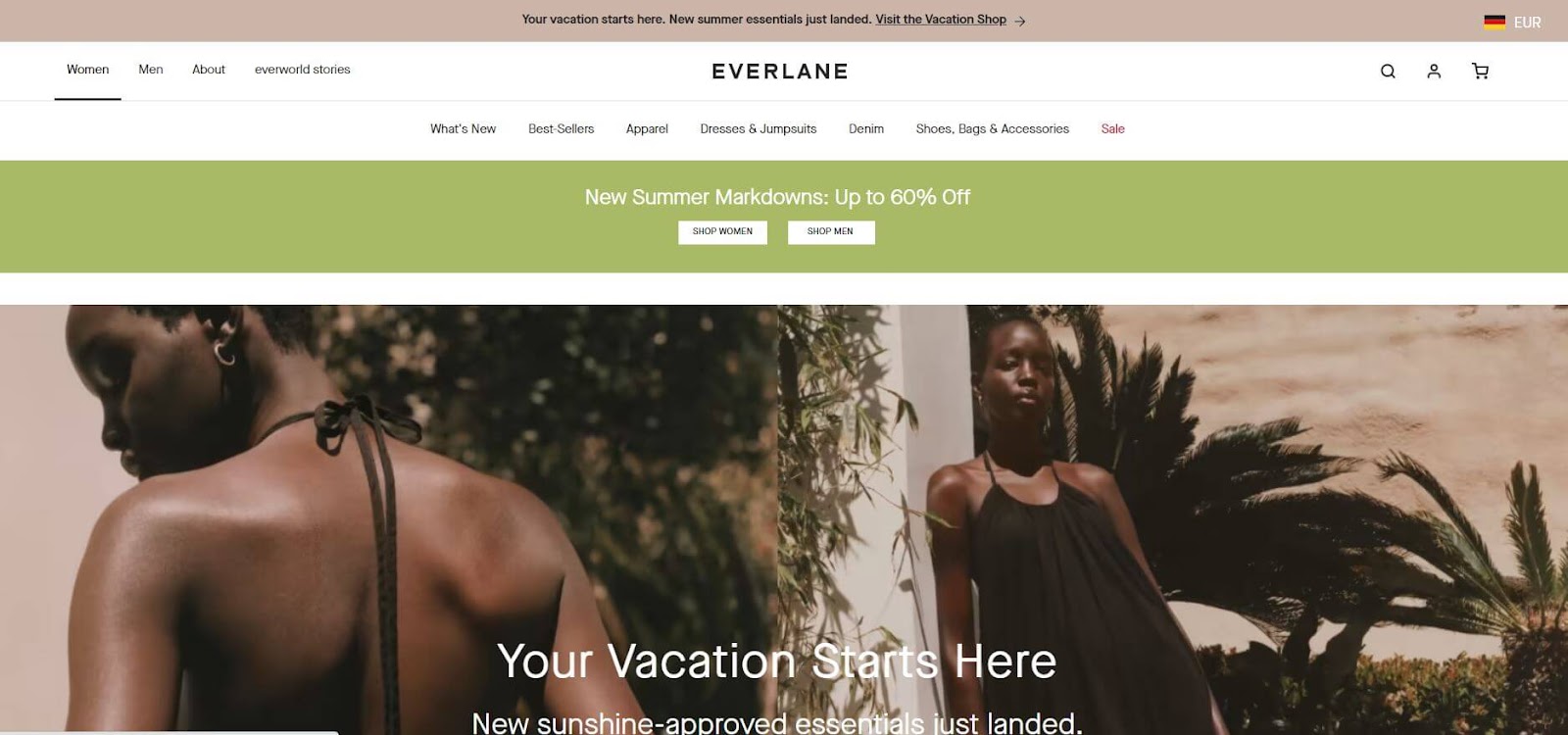 Everlane: Affordable Sustainable Clothing Brands
