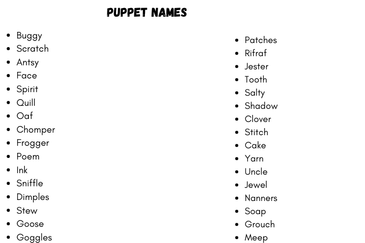 Puppet Names
