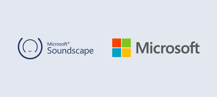 Logos for Microsoft Soundscape and Microsoft