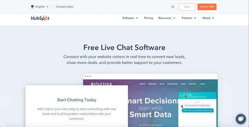 HubSpot Live Chat