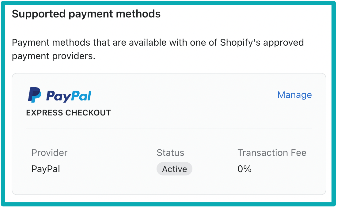 PayPal Express Checkout on Shopify