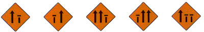 Warning Signs lane changes