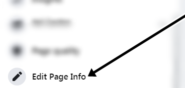 Edit page info option