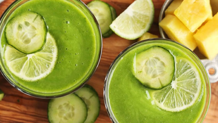 Cucumber Pineapple Smoothie