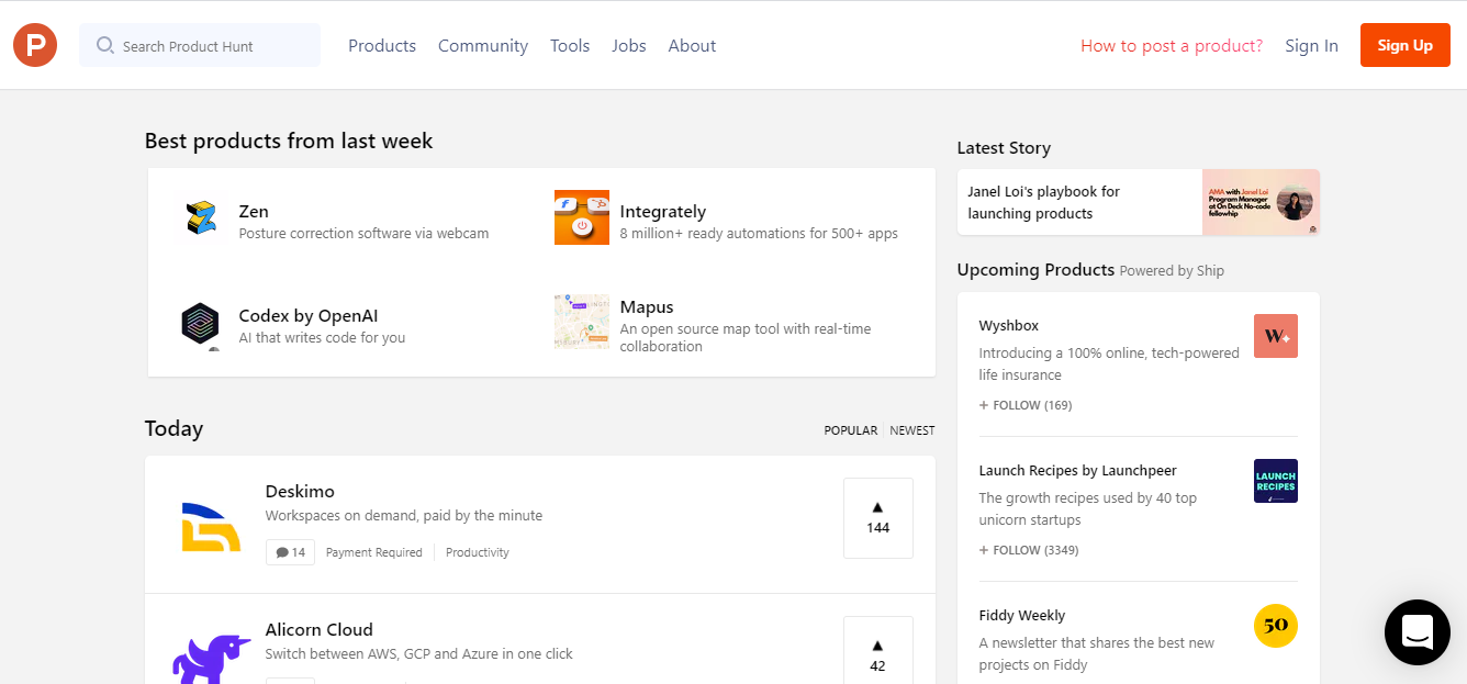#2. ProductHunt