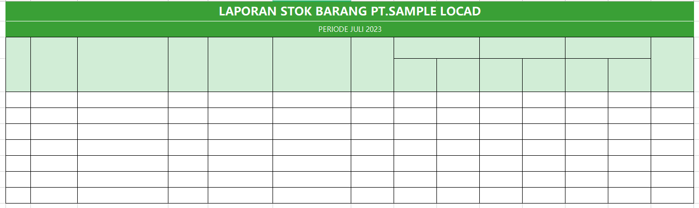 Panduan dan Contoh Laporan Stok Barang Gudang dengan Excel