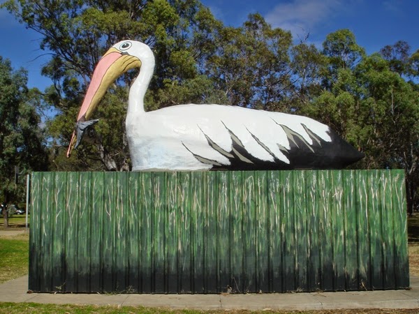 The Big Pelican sculpture in loxton