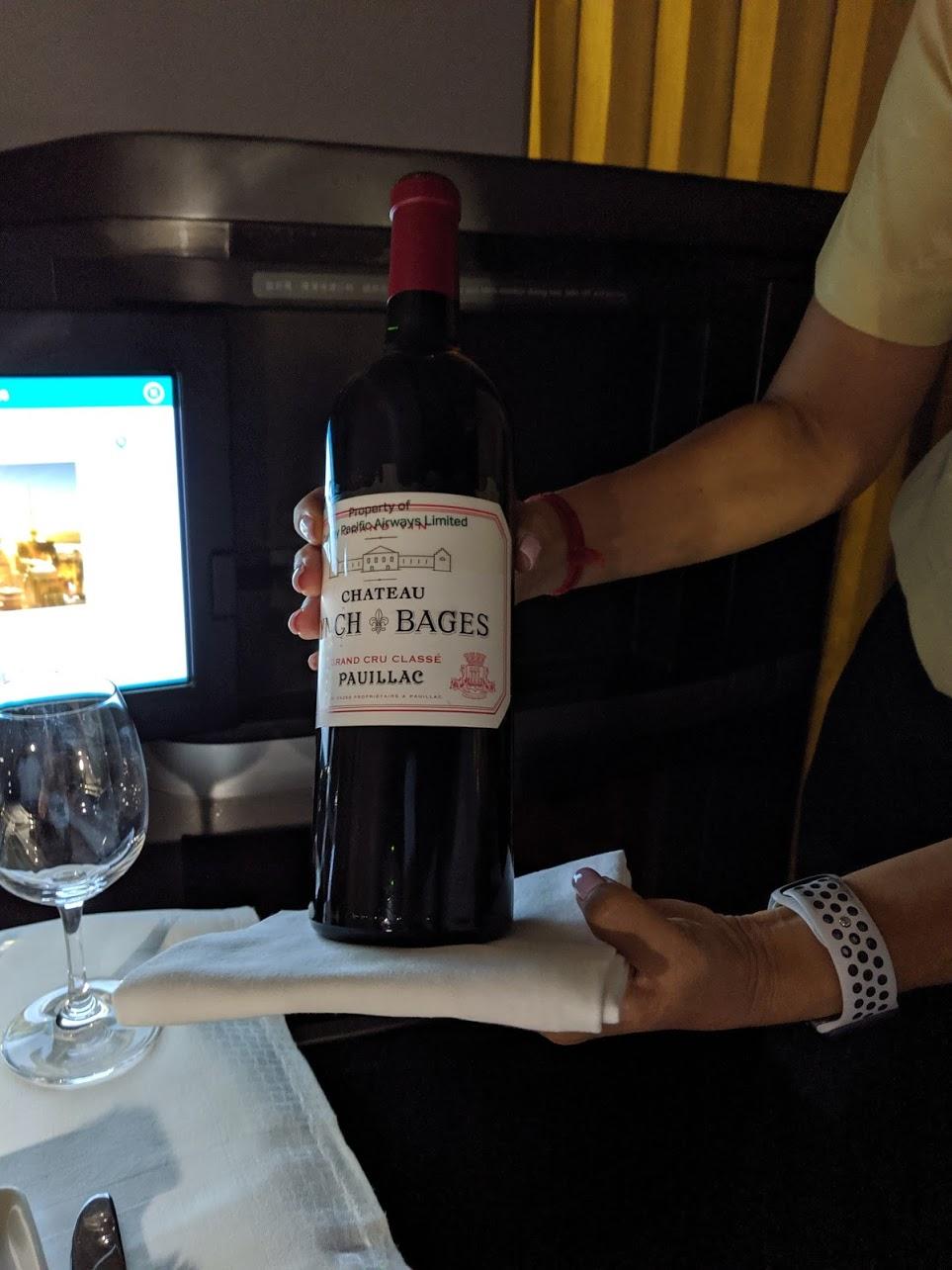 Cathay Pacific First Class Lynch Bages