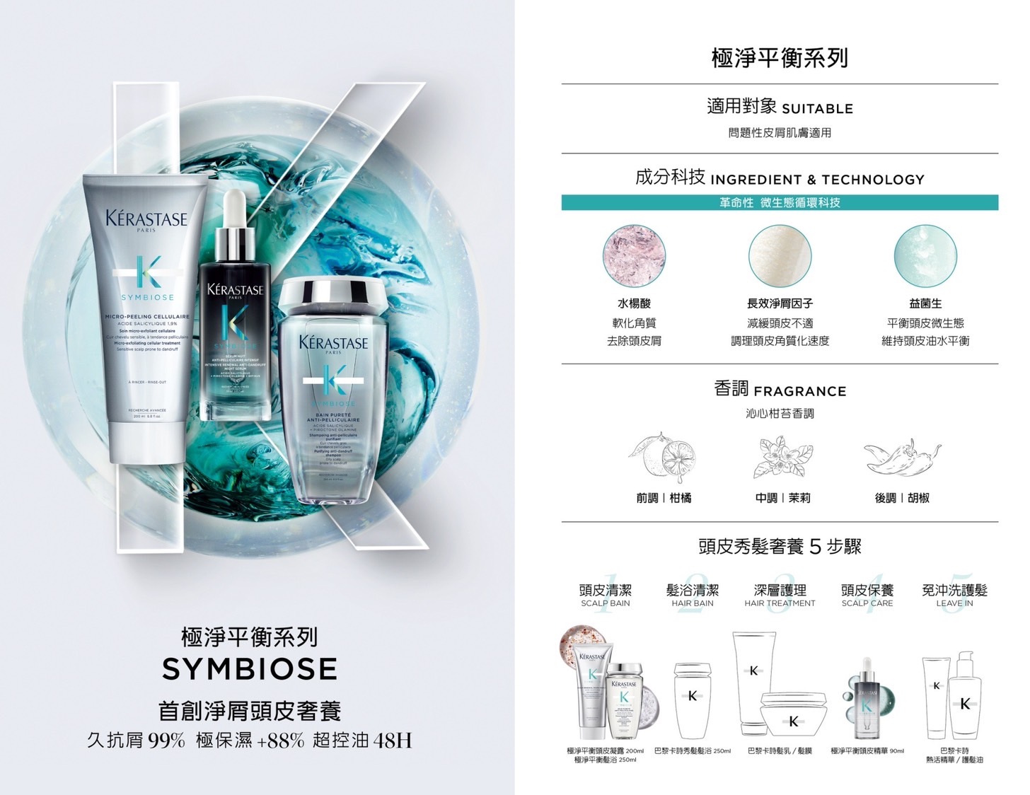 ▲頭皮護理推薦：極淨平衡系列