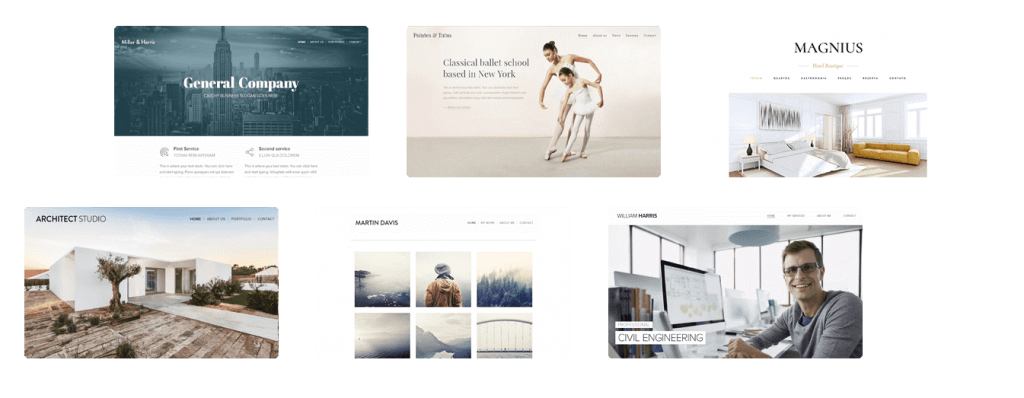 Stunning templates for every website from Webnode