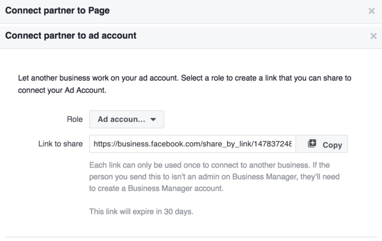 Facebook Business Manager connect to ad account