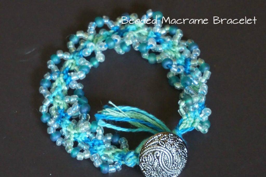 DIY Macrame Bracelet With Beads