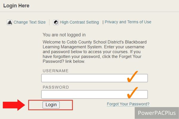 Type your details including username and password in the required fields to access your courses. Then Click on “Login” button to complete the process