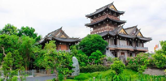 Tu viện Khánh An nổi bậc với kiến trúc Nhật Bản độc đáo