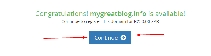 Congratulations for buying a domain name