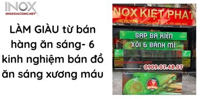 LÀM GIÀU từ bán hàng ăn sáng: 6 kinh nghiệm bán đồ ăn sáng xương máu