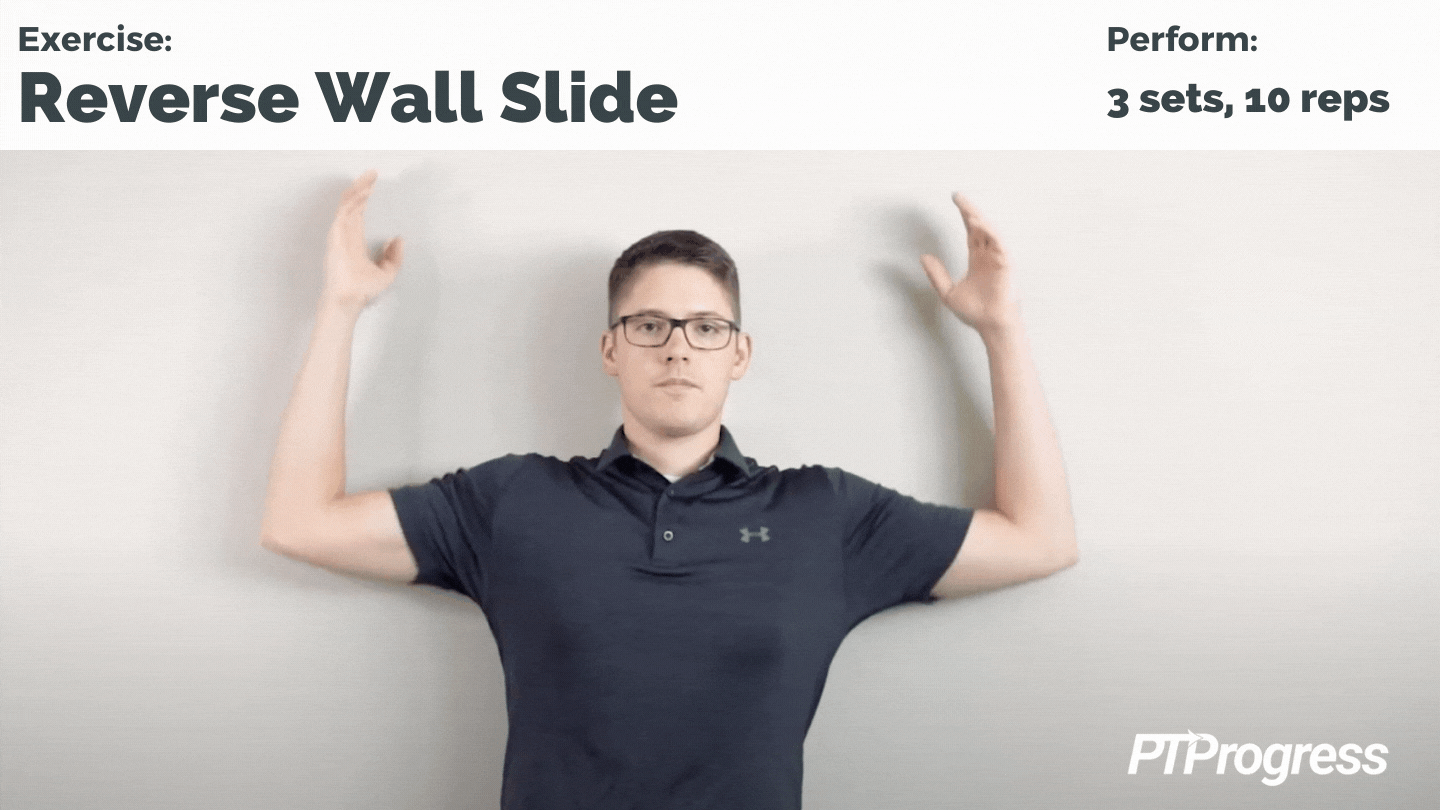 wall angel exercise to fix posture