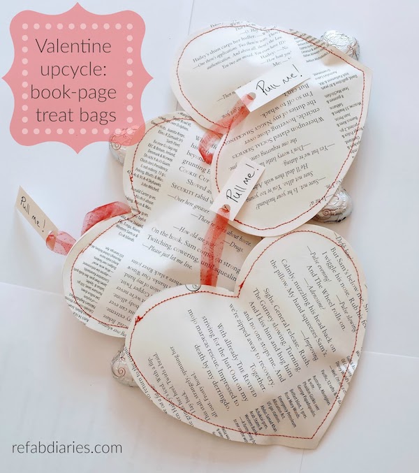 simple book page valentine's day treat bags, simple DIY Valentine’s Day Decorations