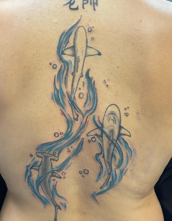 Back Spine Fantastic Tattoo\