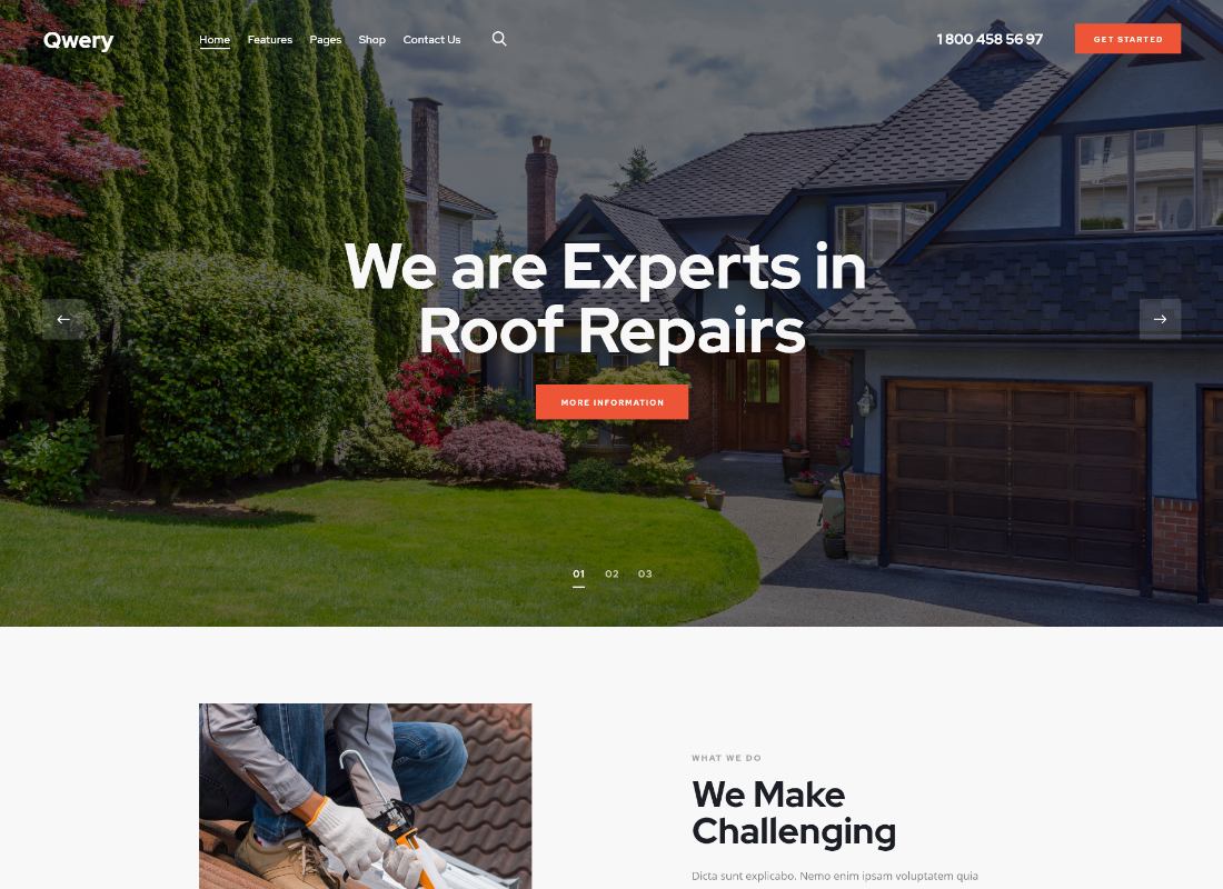 Qwery - Tema WordPress empresarial multipropósito + RTL