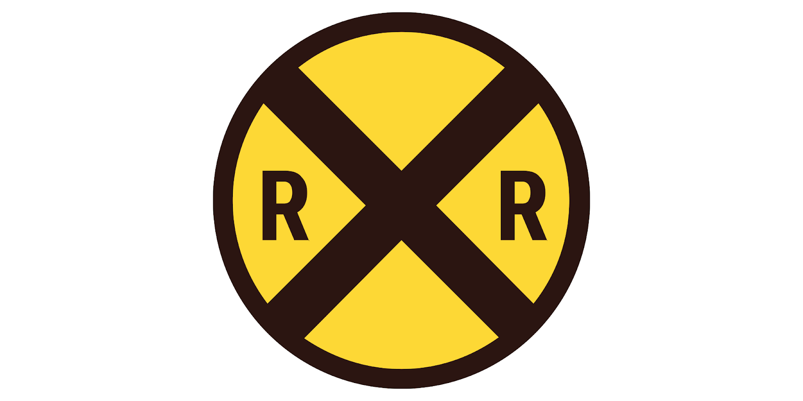 round yellow warning sign