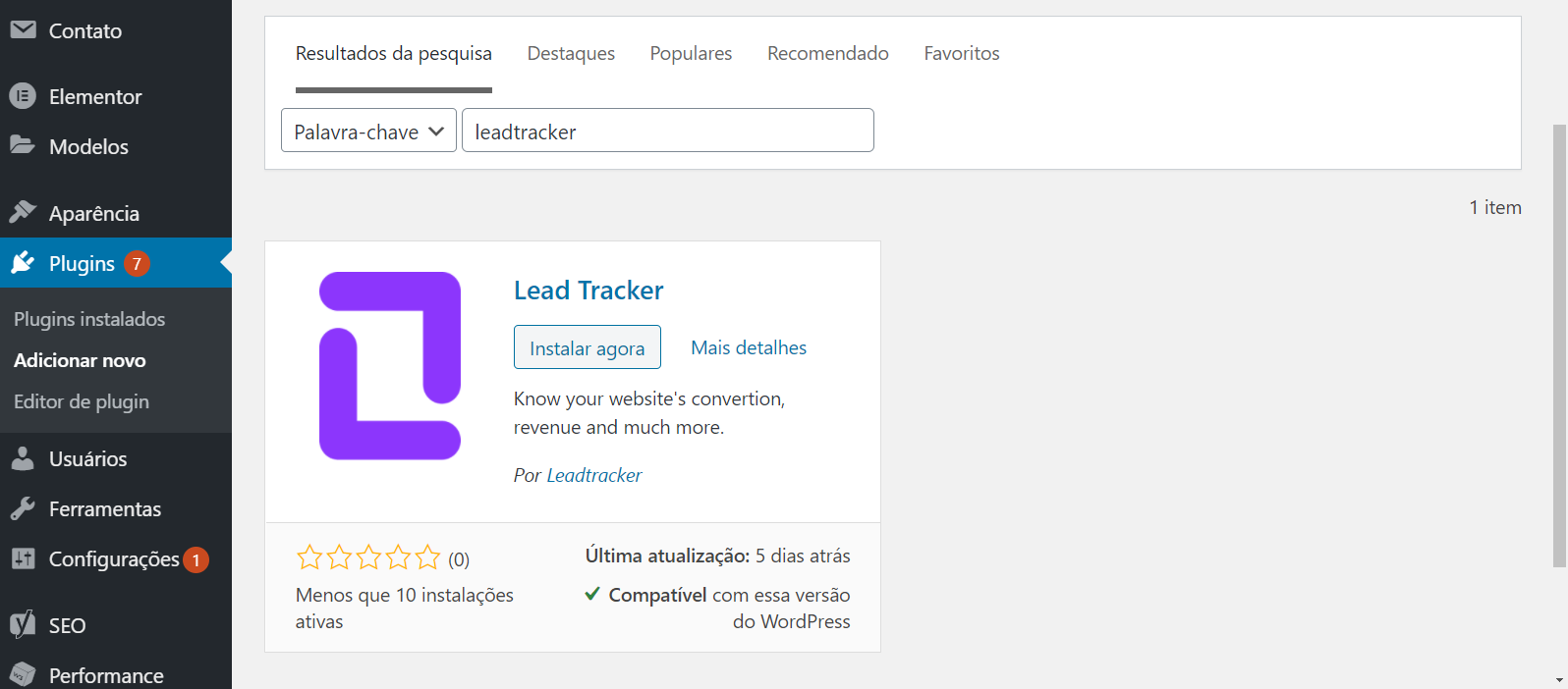 lead tracker plugin