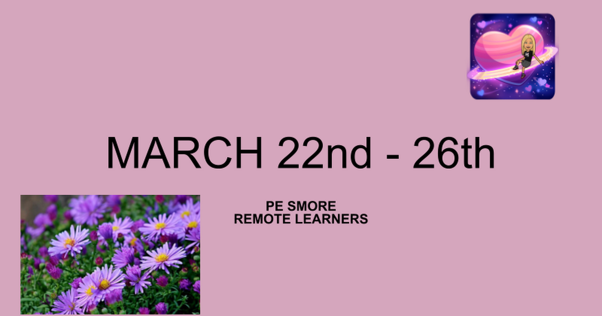 MARCH 22nd - 26th