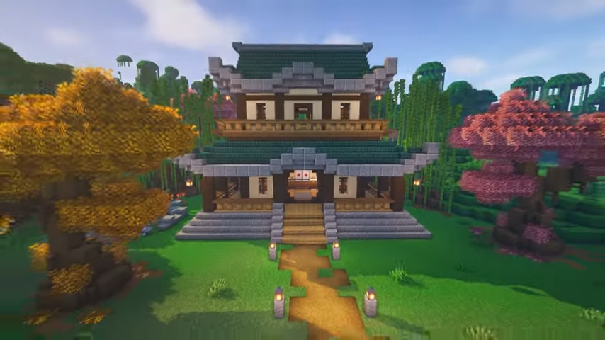 Minecraft: How To Build an Ultimate Japanese House 