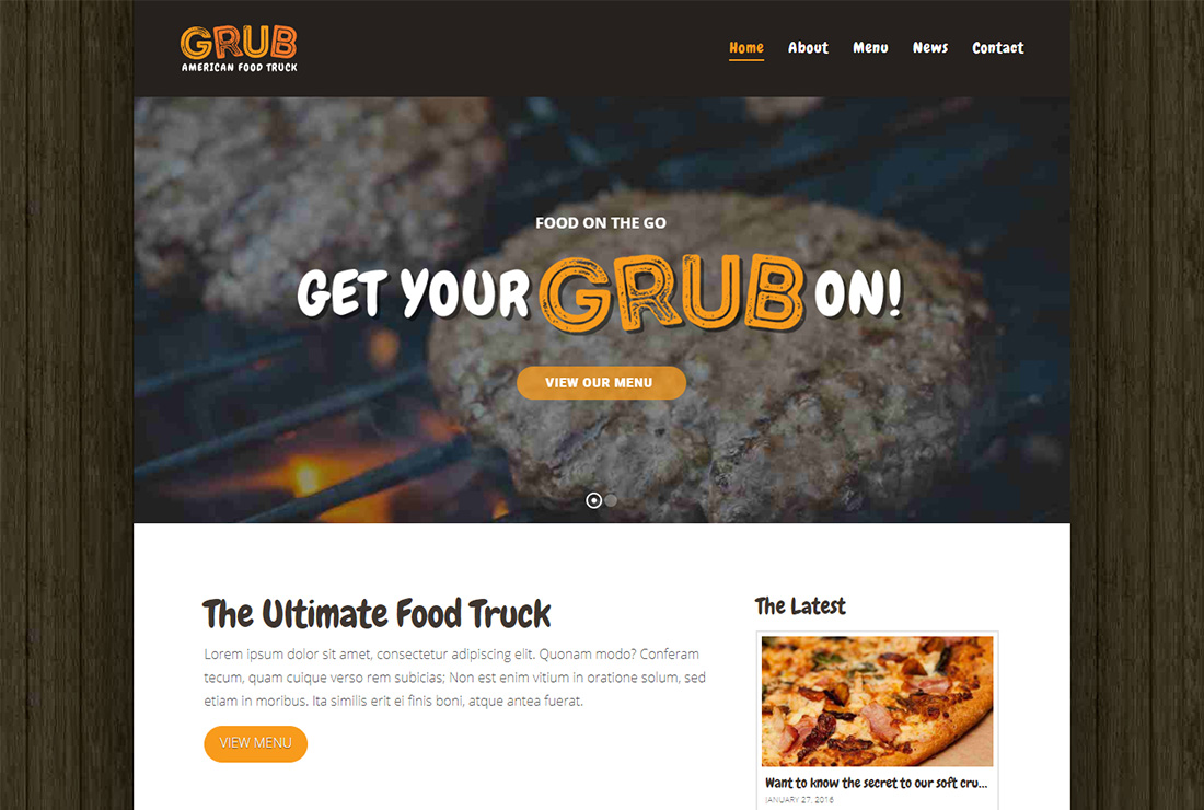 Tema de WordPress para X Food Truck