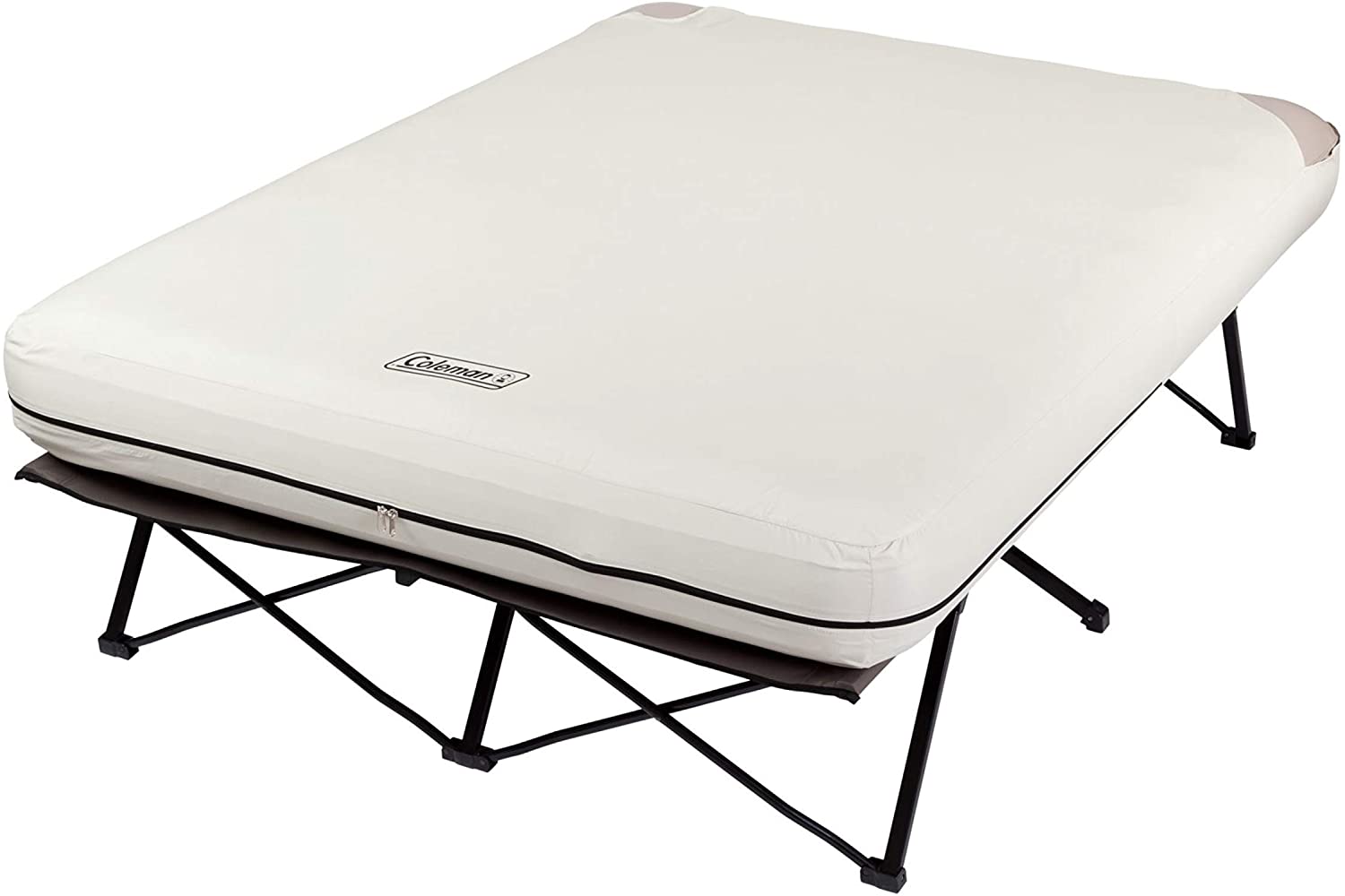 Camping cots can sleep two people and are surprisingly comfortable when combined with an air mattress. 