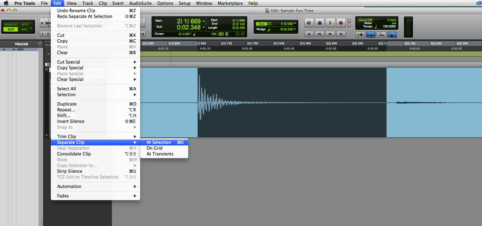 Sampling in Pro Tools