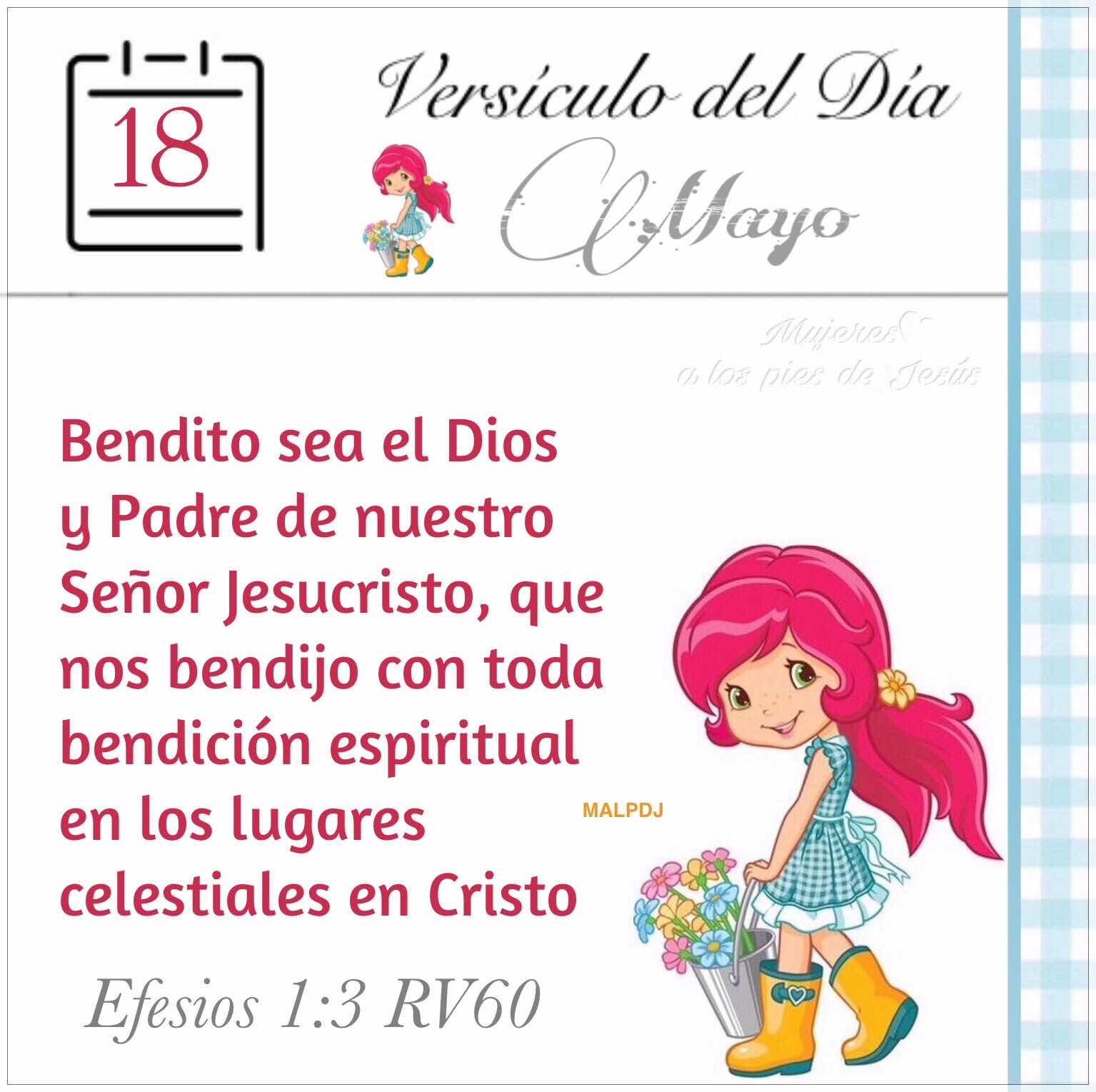 Versiculo Del Dia Mayo 18 Efesios 1 3