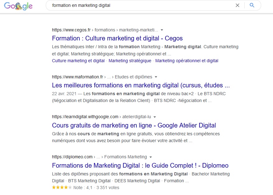 Intention de recherche SEO