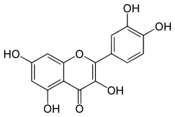 Chemical structure of quercetin. 