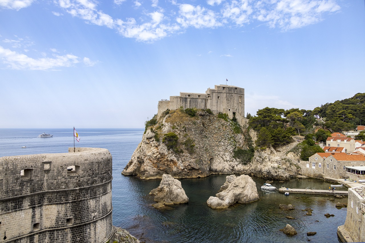 Fort Lovrijenac in Dubrovnik is one of the best view spots in Dubrovnik to experience breathtaking views of the old city and the Adriatic sea 