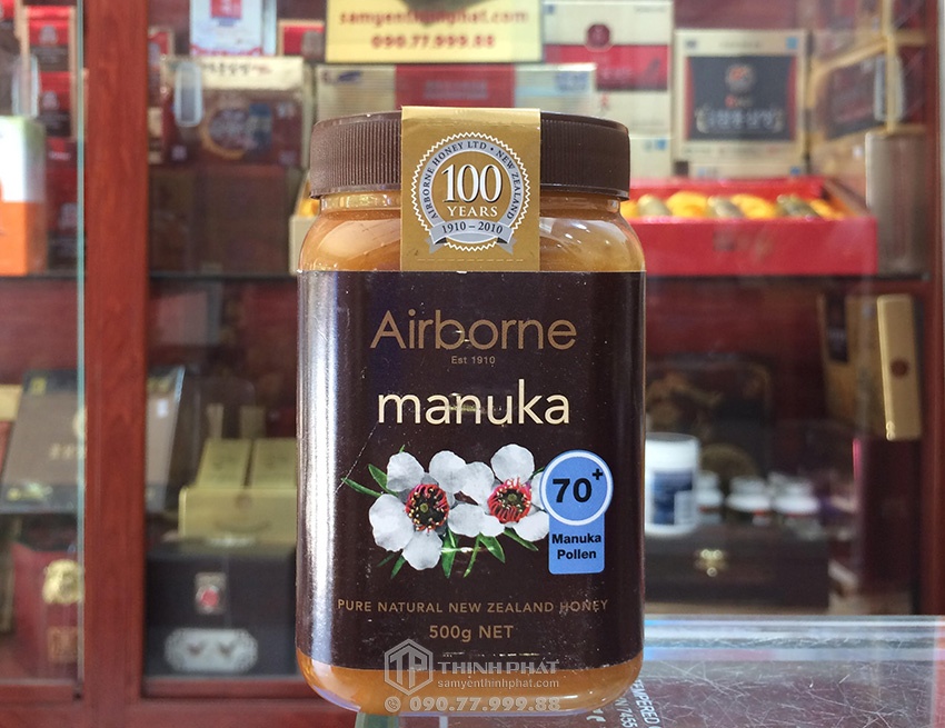 mật ong Manuka Airborne 70+ 500g