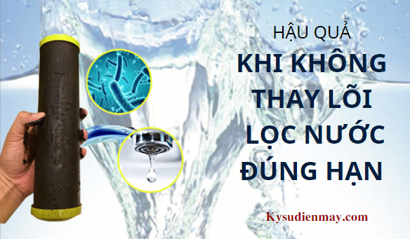 Hậu quả khi không thay lõi lọc nước đúng hạn