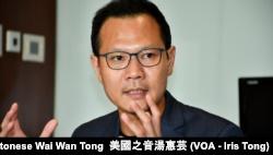 香港公民党立法会议员郭荣铿 (美国之音/汤惠芸）
