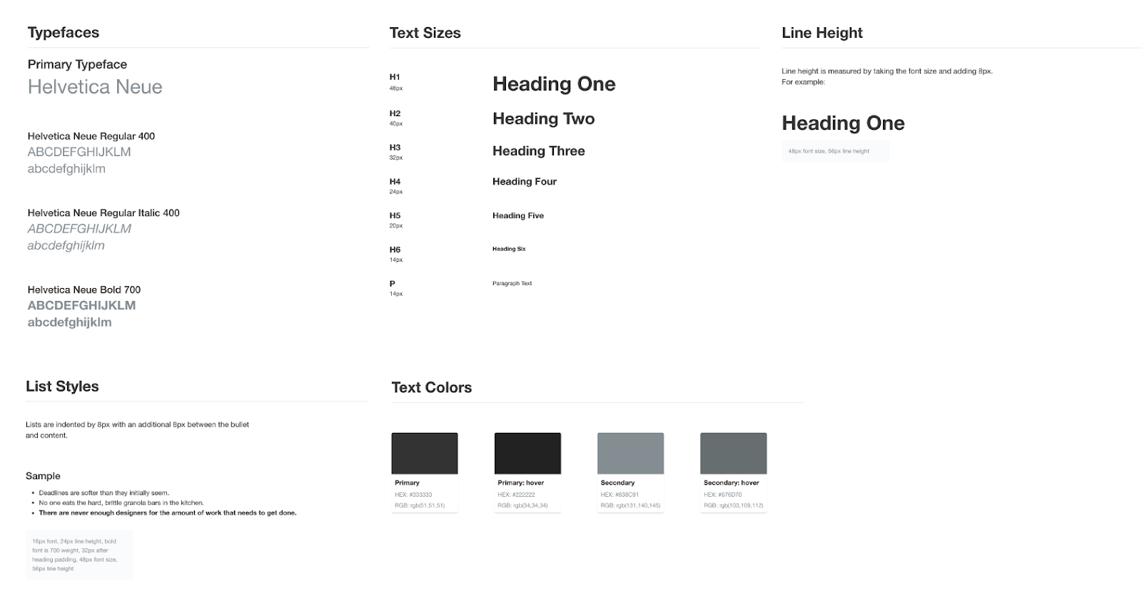 Style Guides by Pro Designers. A selection of UI and brand style