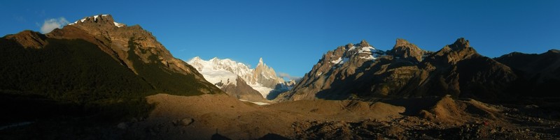 Cerro Torre. Národní park Los Glaciares v Patagonii